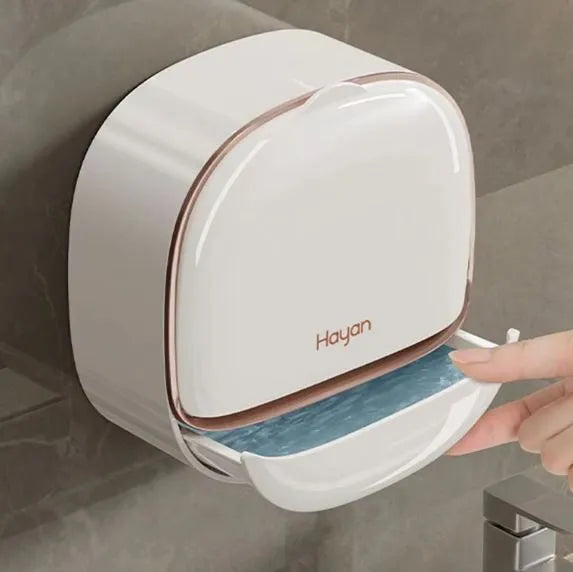 Wall Mounted Double Layer Soap Holder with Cover – No Drill