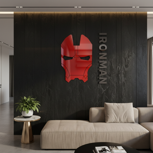 IRONMAN™ 3D Acrylic Wall Art – Luxury Superhero Wall Decor