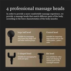 Arvona™ Rechargeable Muscle Massage Gun (30W) – Deep Tissue Recovery System