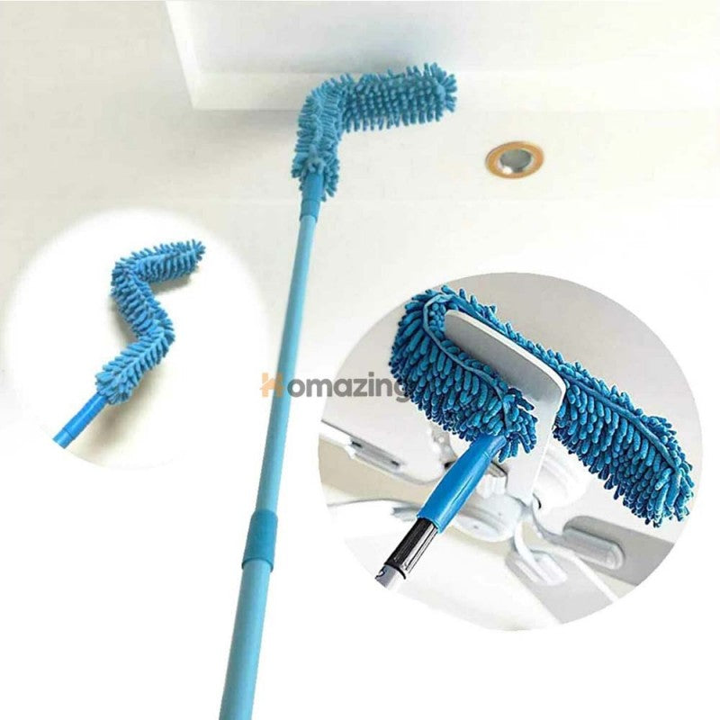 Flexible Microfiber Fan Duster with Extendable Long Handle