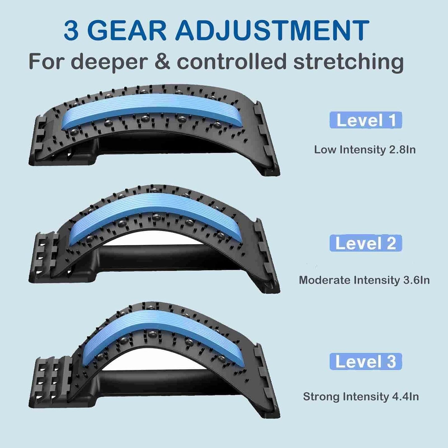 Pain Relief Lumbar Orthosis, Spine Decompression Stretcher, Disc Protrusion Therapy Massager, Adjustable Posture Corrector