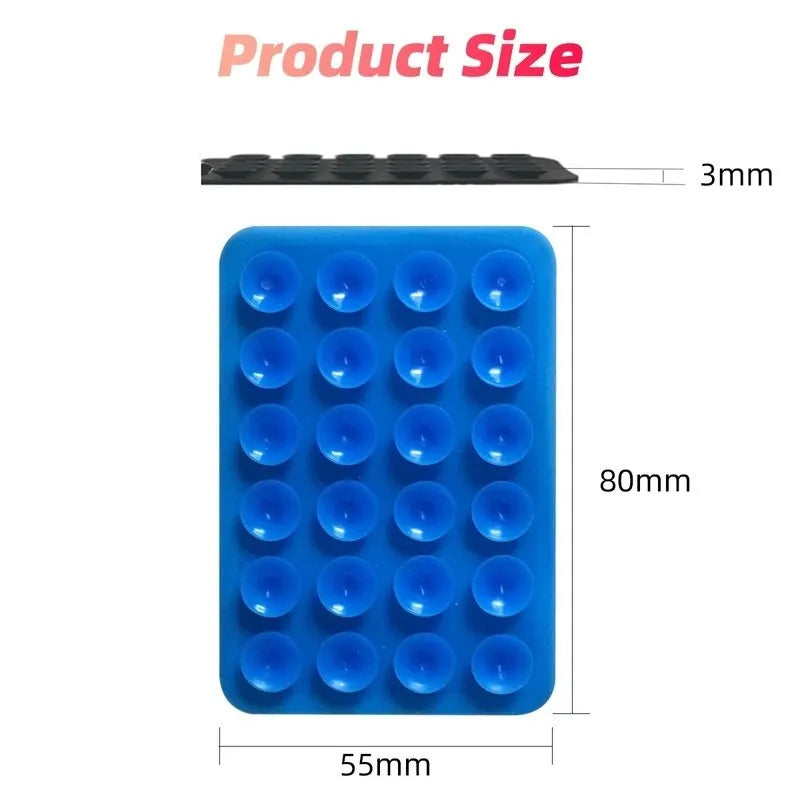 Silicone Suction Phone Holder – Self-Adhesive Mobile Stand