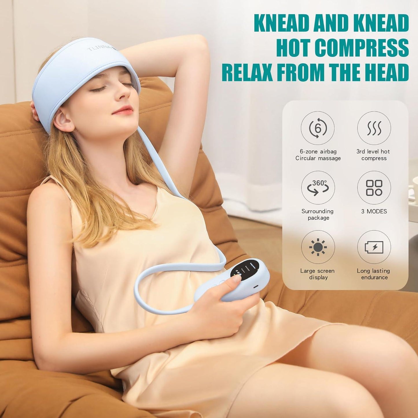 Heated Airbag Head Massage Cap