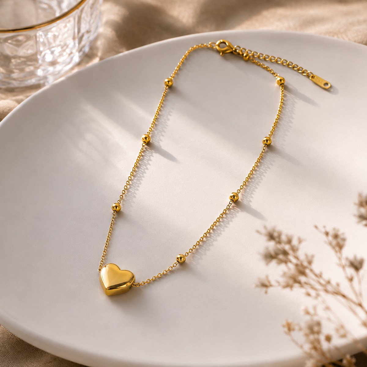 Stainless Steel Heart Combo Set