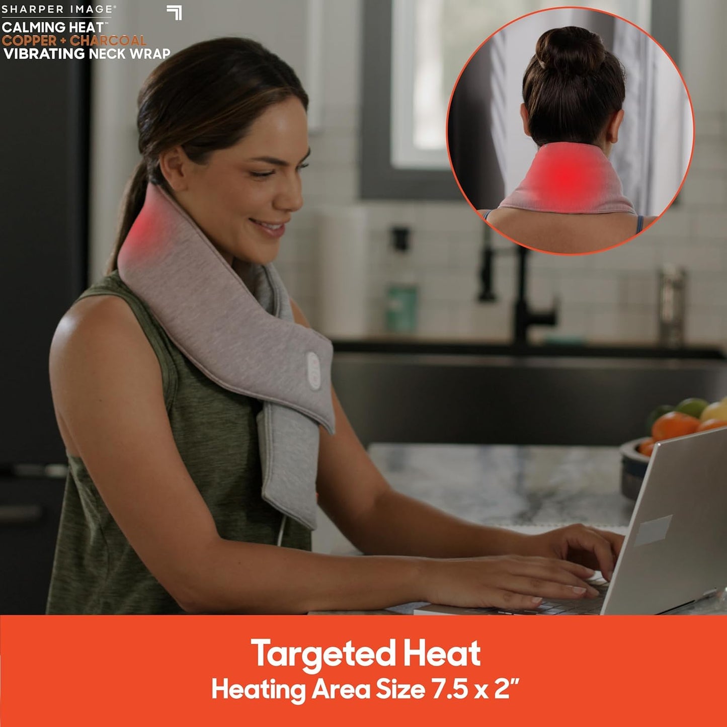 Calm Heat™ Massaging Neck Wrap