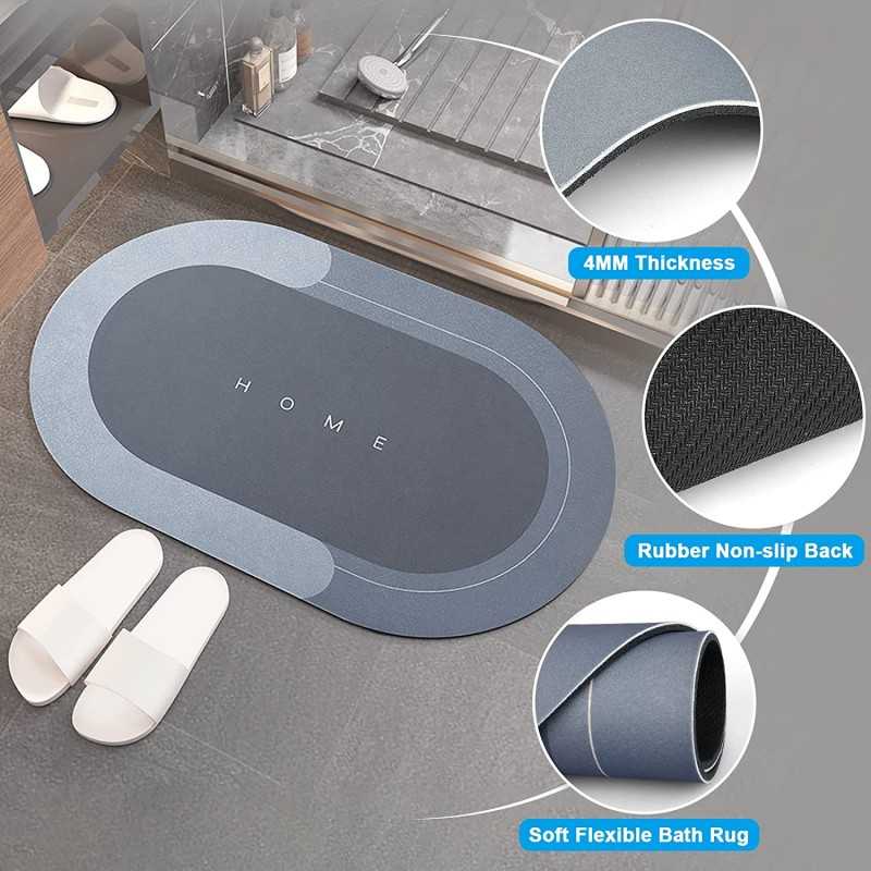 Super Absorbent Non-Slip Quick-Dry Bath Mat