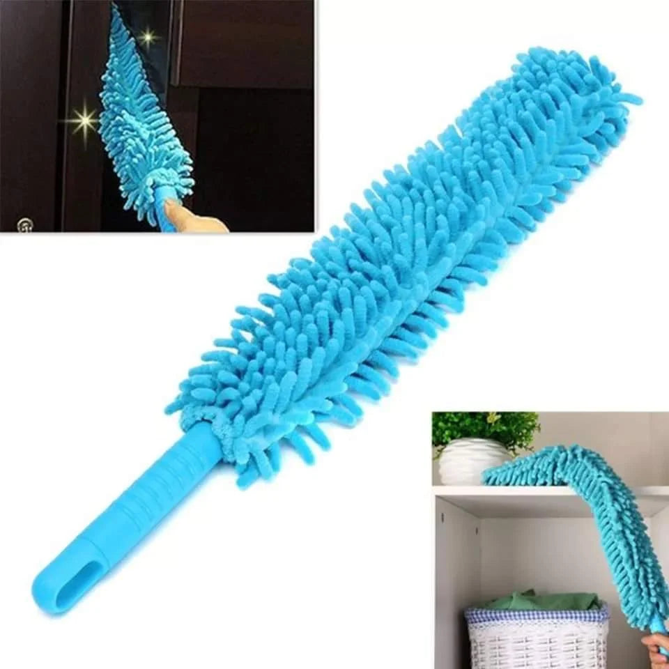 Flexible Microfiber Fan Duster with Extendable Long Handle