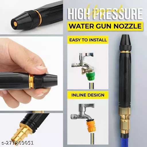 Heavy-Duty Metal High Pressure Water Spray Gun for Car Wash & Garden