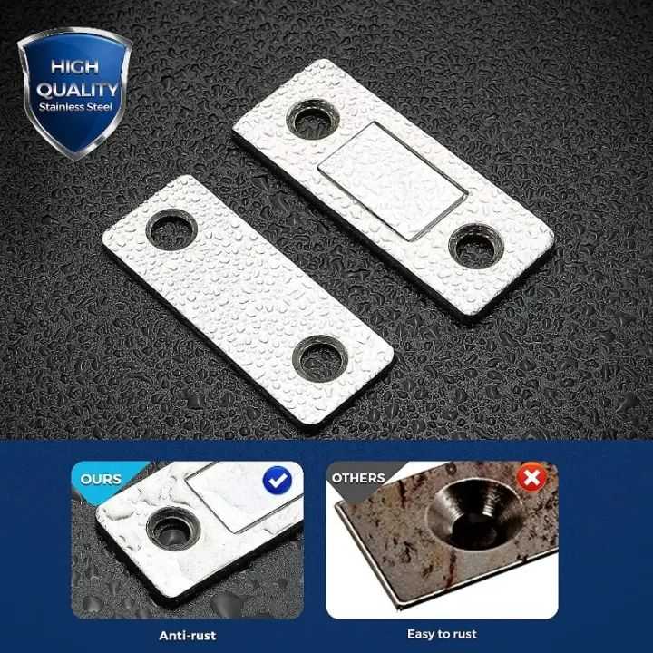 Ultra-Thin Magnetic Cabinet Door Catch – Strong Adhesive Latch