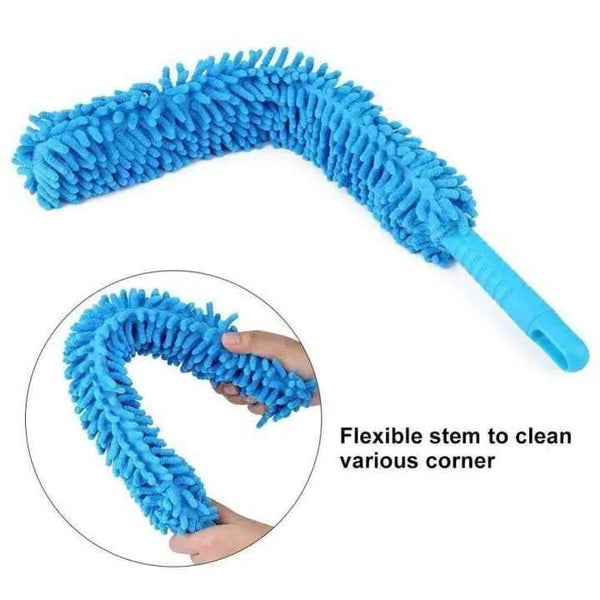 Flexible Microfiber Fan Duster with Extendable Long Handle