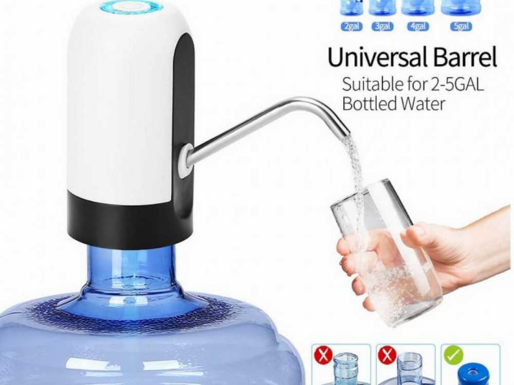 Rechargeable Automatic Water Bottle Pump – USB Electric Dispenser