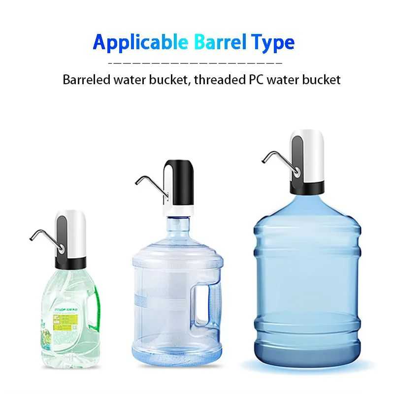 Rechargeable Automatic Water Bottle Pump – USB Electric Dispenser
