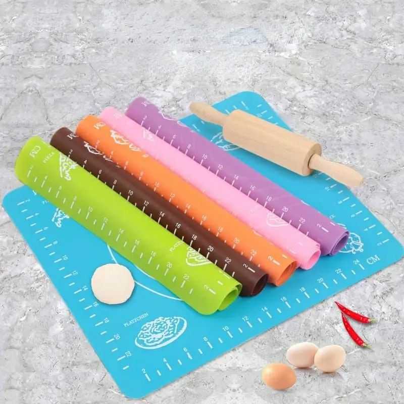 Silicone Roti Mat with Measurements – Non-Stick Dough Rolling Pad