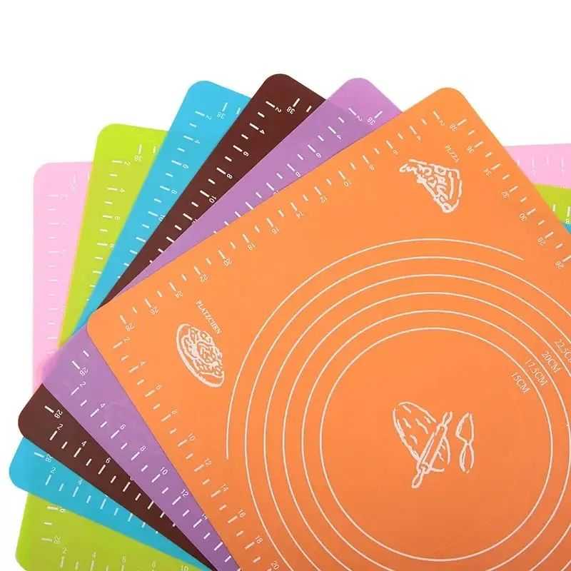 Silicone Roti Mat with Measurements – Non-Stick Dough Rolling Pad