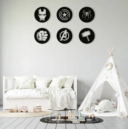 Avengers Heroes wall art, Super Hero Wall Decore