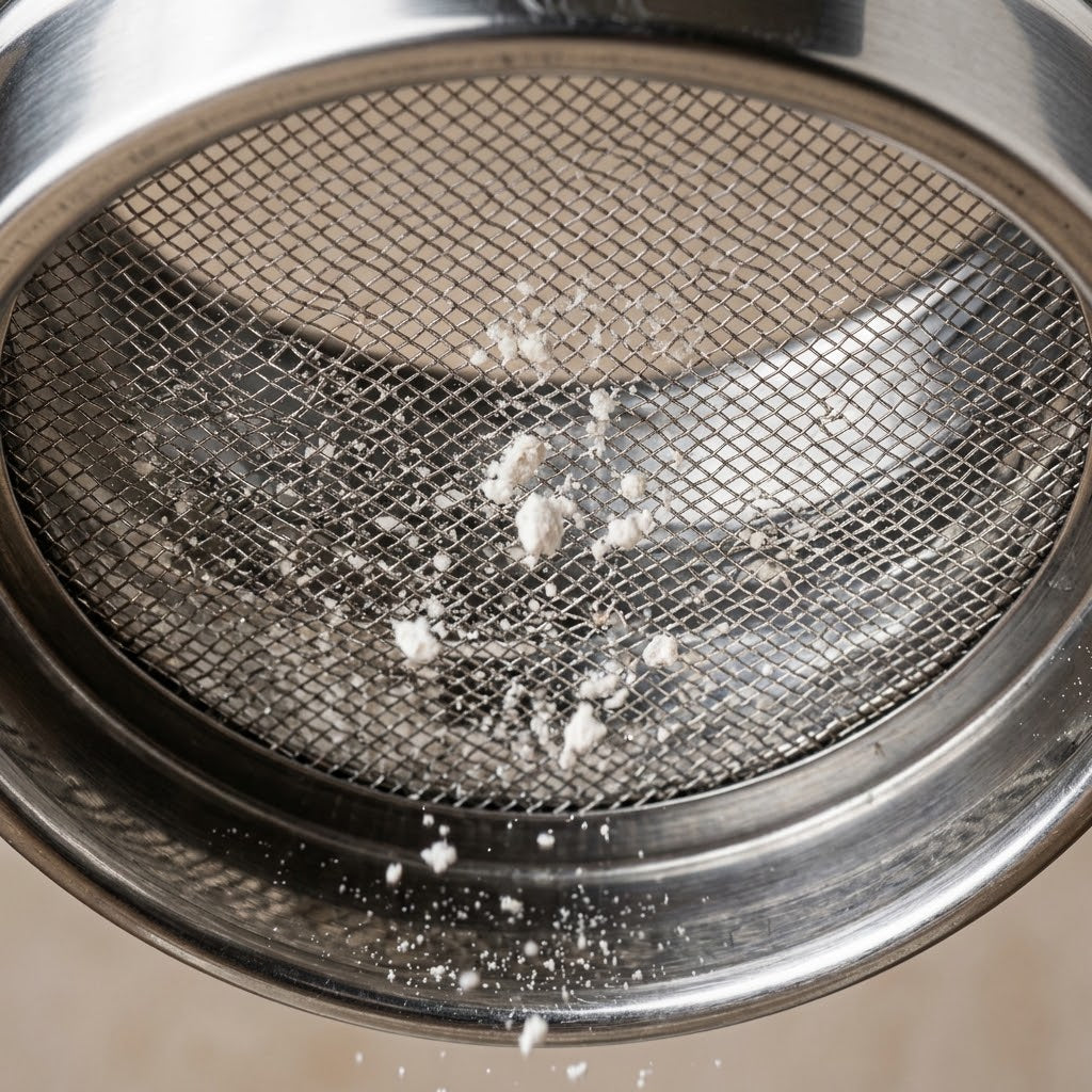 Stainless Steel Flour Sifter – Double-Layer Fine Mesh Baking Sieve