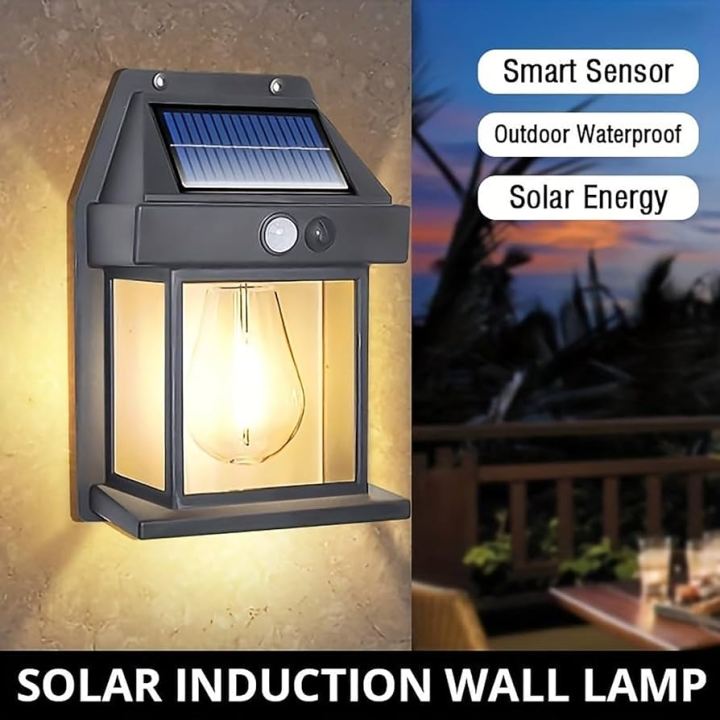Solar Motion Sensor Wall Light – Outdoor Waterproof LED