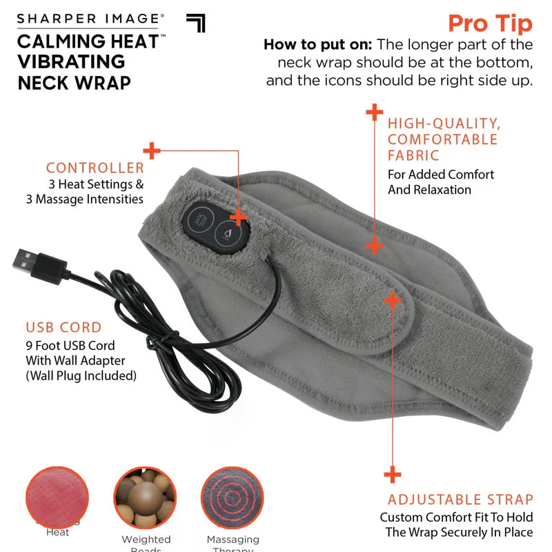 Calm Heat™ Massaging Neck Wrap