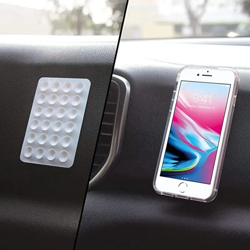 Silicone Suction Phone Holder – Self-Adhesive Mobile Stand
