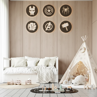 Avengers Heroes wall art, Super Hero Wall Decore