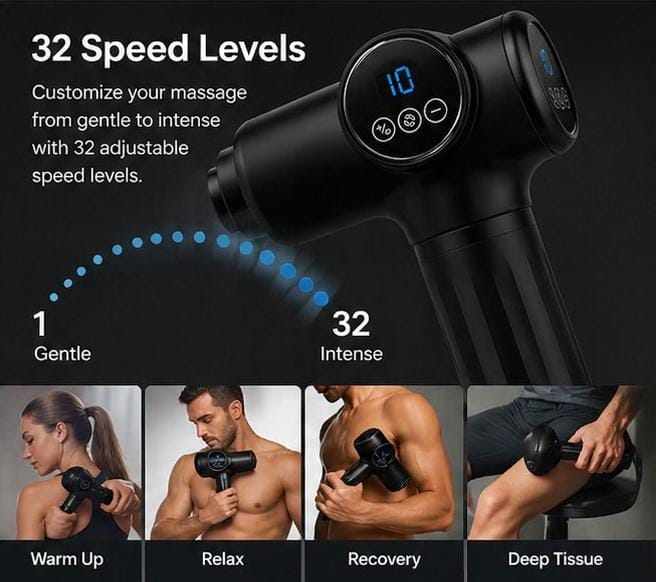 SPA Sciences Recovery SmartGun Pro Massage Gun