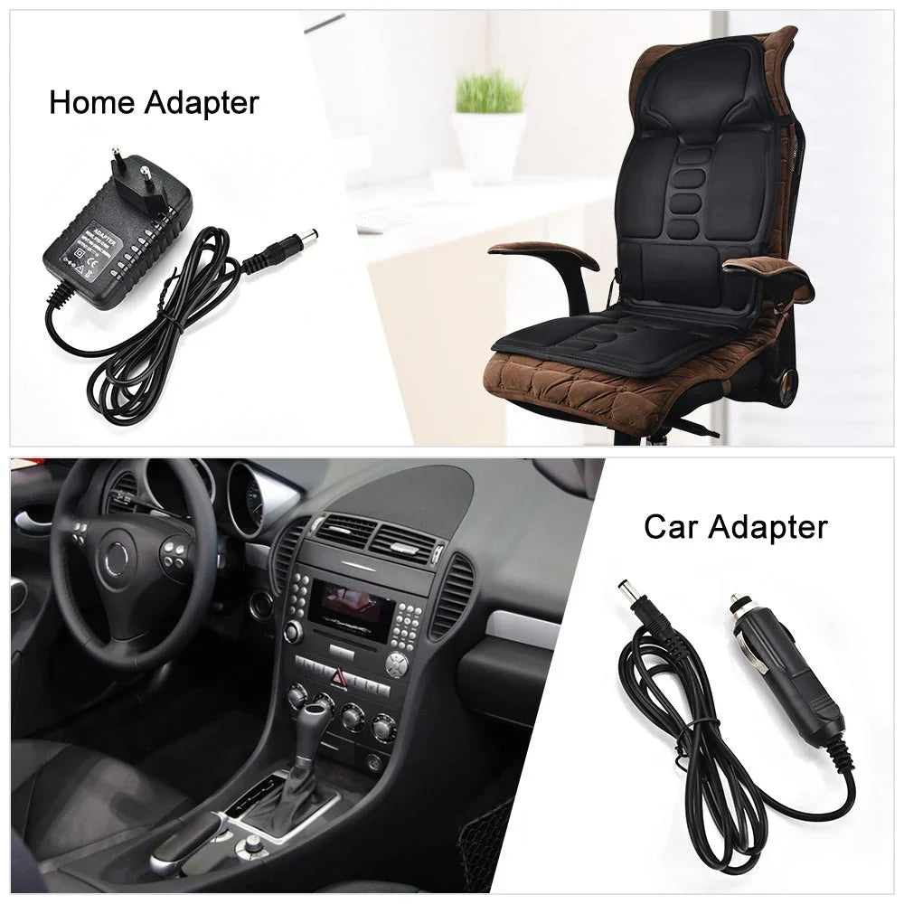 Arvona™ Full-Body Heated Massage Seat Topper – Smart 5-Point Relaxation System