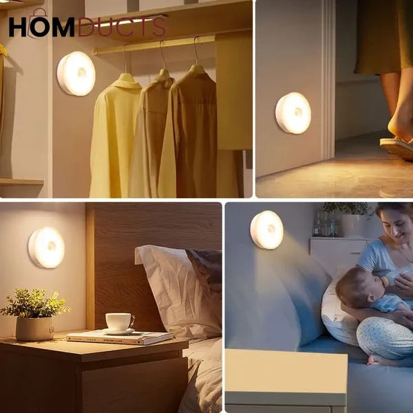 Rechargeable LED Motion Sensor Night Lamp for Bedroom & Wardrobe