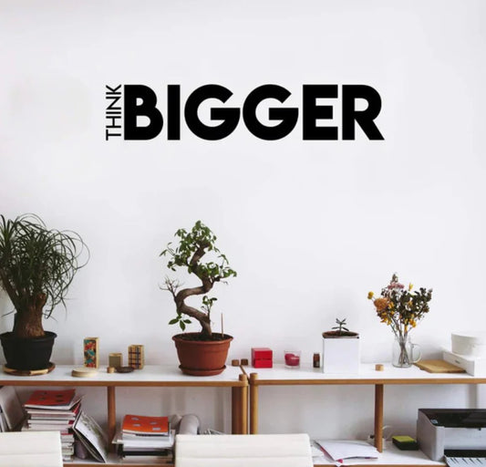 Think Bigger – Premium Acrylic Wall Art for Modern Offices & Creative Spaces
