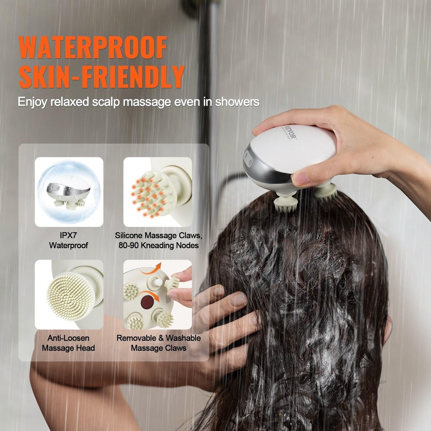 Wireless Scalp Massager With Remote Control